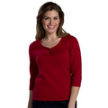 Signature Women's Twisted Knot 3/4 Sleeve Sweater